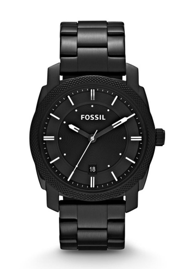 Fossil - Zegarek FS4775. Kolor: czarny. Materiał: materiał