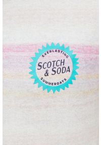 Scotch & Soda t-shirt bawełniany z nadrukiem. Materiał: bawełna. Wzór: nadruk