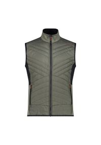 Kurtka puchowa bez rękawów CMP. Kolor: zielony. Materiał: puch. Długość rękawa: bez rękawów. Sport: turystyka piesza, wspinaczka #1
