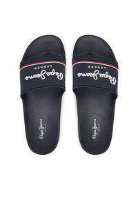 Pepe Jeans Klapki Slider Origin M PMS70160 Granatowy. Kolor: niebieski #5