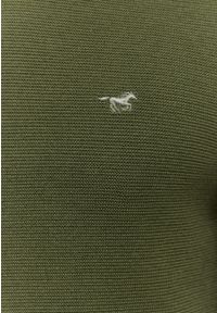 Mustang - MUSTANG ELLIOT MĘSKI SWETER LOGO ELEGANCKI RIFLE GREEN 1015472 6514. Styl: elegancki #8
