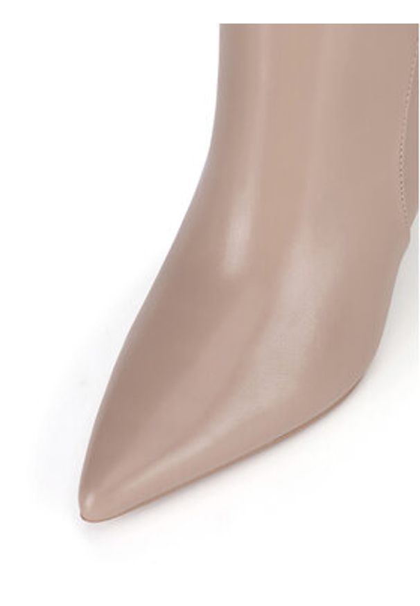 Nine West Botki WFA2784-1 Beżowy. Kolor: beżowy. Materiał: materiał