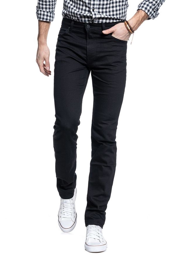 Lee - LEE SPODNIE MĘSKIE Rider BLACK RINSE L701YC47 112117819
