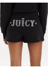 Juicy Couture Szorty sportowe Sully Rodeo JCBHS223825 Czarny Regular Fit. Kolor: czarny. Materiał: bawełna