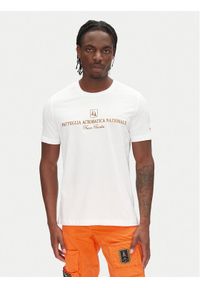 Aeronautica Militare T-Shirt 251TS2410J592 Biały Regular Fit. Kolor: biały. Materiał: bawełna