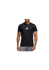 Adidas - adidas 3-Stripes Spray Tee GD6596. Kolor: czarny. Materiał: bawełna #1