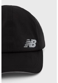 New Balance czapka LAH21103BK kolor czarny z nadrukiem. Kolor: czarny. Materiał: materiał. Wzór: nadruk #2