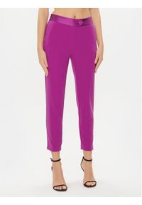Imperial Spodnie materiałowe PVN2GAW Różowy Slim Fit. Kolor: różowy. Materiał: syntetyk #1