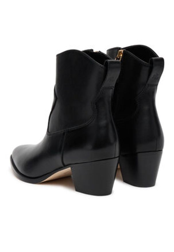 Lauren Ralph Lauren - LAUREN RALPH LAUREN Botki 802967822001 Czarny. Kolor: czarny. Materiał: skóra
