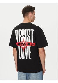 Karl Kani T-Shirt Resist Love 60300349 Czarny Relaxed Fit. Kolor: czarny. Materiał: bawełna