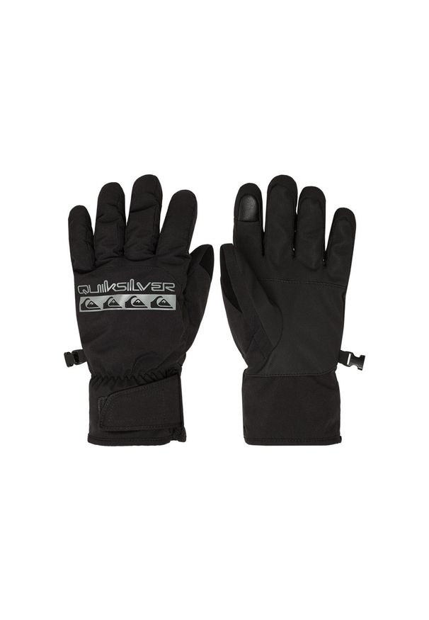 Quiksilver - Techniczne rękawice śnieżne dla Mężczyzn CROSS. Kolor: czarny. Materiał: poliester, materiał. Sezon: zima. Sport: narciarstwo