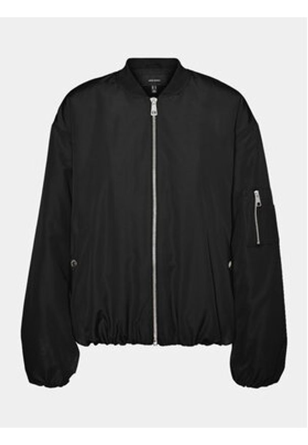Vero Moda Kurtka bomber Barcelona 10300839 Czarny Regular Fit. Kolor: czarny. Materiał: syntetyk