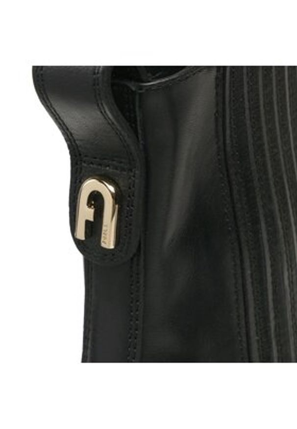 Furla Botki Block YG67FBK-BX2162-O6000-1007 Czarny. Kolor: czarny. Materiał: skóra
