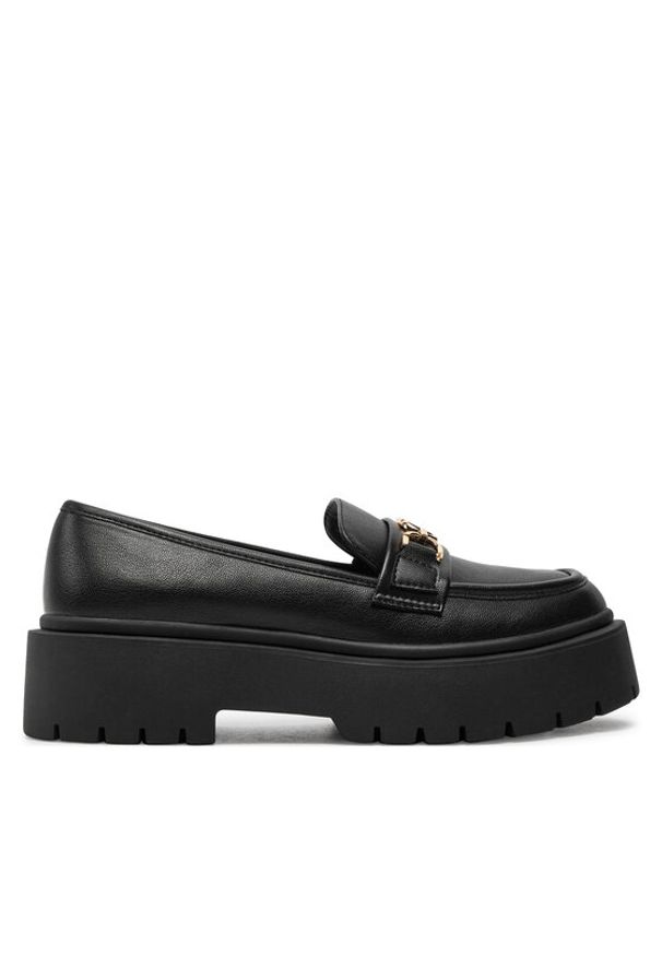 TwinSet - TWINSET Loafersy 242TCP060 Czarny. Kolor: czarny. Materiał: skóra