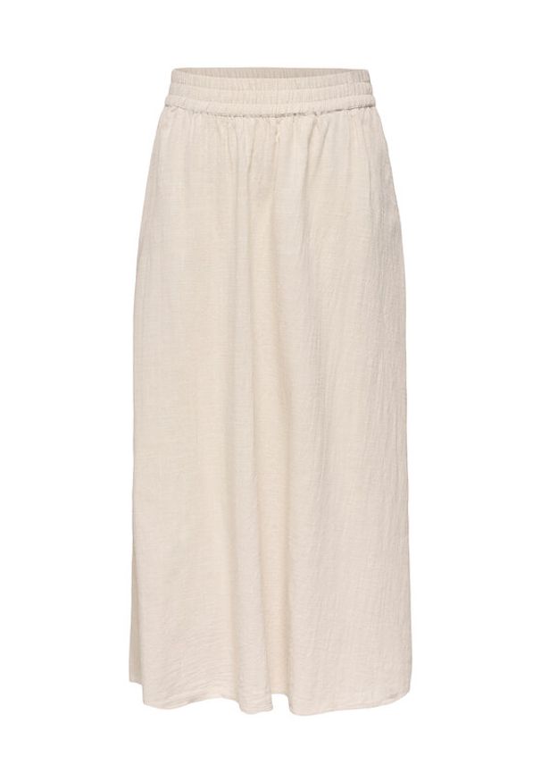 only - ONLY Spódnica maxi Tizana 15372613 Beżowy Regular Fit. Kolor: beżowy. Materiał: bawełna