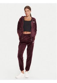 DKNY Sport Spodnie dresowe DP5P3702 Bordowy Regular Fit. Kolor: czerwony. Materiał: syntetyk #5