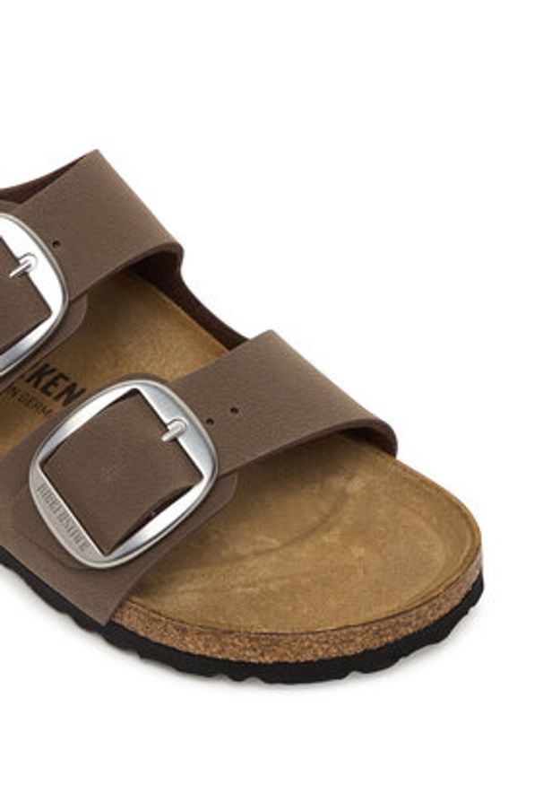 Birkenstock Klapki Arizona Big Buckle Hex 1032081 Brązowy. Kolor: brązowy. Materiał: skóra