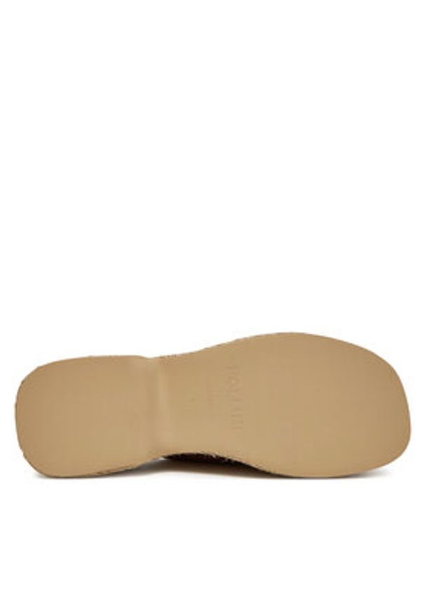 Pollini Espadryle SA28268I0MTD0230 Brązowy. Kolor: brązowy. Materiał: skóra