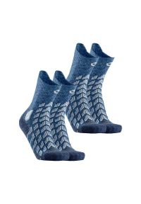 Skarpety trekkingowe kobieta Therm-ic Trekking Cool Crew Lady zestaw 2 par. Kolor: biały, wielokolorowy, niebieski. Sport: turystyka piesza