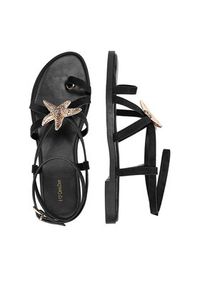 DeeZee Sandały CEO-YLD-F9678 Czarny. Kolor: czarny. Materiał: materiał #8