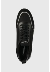 Calvin Klein sneakersy kolor czarny. Nosek buta: okrągły. Zapięcie: sznurówki. Kolor: czarny. Materiał: guma #5