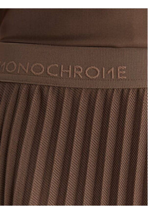 Marella Spódnica plisowana Gabbia 2613101085 Brązowy Regular Fit. Kolor: brązowy. Materiał: syntetyk