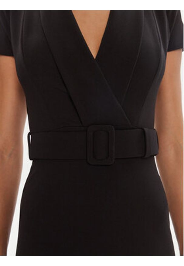 Rinascimento Sukienka koktajlowa CFC0125582003 Czarny Slim Fit. Kolor: czarny. Materiał: syntetyk. Styl: wizytowy