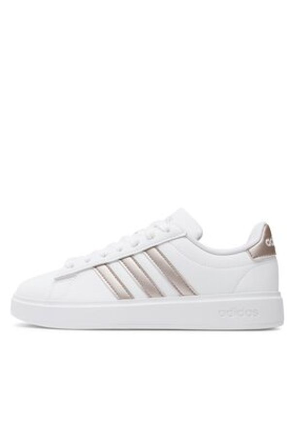 Adidas - adidas Sneakersy Grand Court Cloudfoam Lifestyle Court Comfort Shoes GW9215 Biały. Kolor: biały. Materiał: skóra. Model: Adidas Cloudfoam