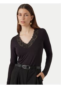 Vero Moda Bluzka Rosa 10298832 Czarny Regular Fit. Kolor: czarny. Materiał: wiskoza