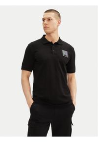 Karl Lagerfeld - KARL LAGERFELD Polo 745402 552235 Czarny Regular Fit. Typ kołnierza: polo. Kolor: czarny. Materiał: bawełna
