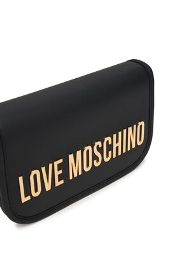 Love Moschino - LOVE MOSCHINO Torebka JC4028PP1NKD0000 Czarny. Kolor: czarny. Materiał: skórzane