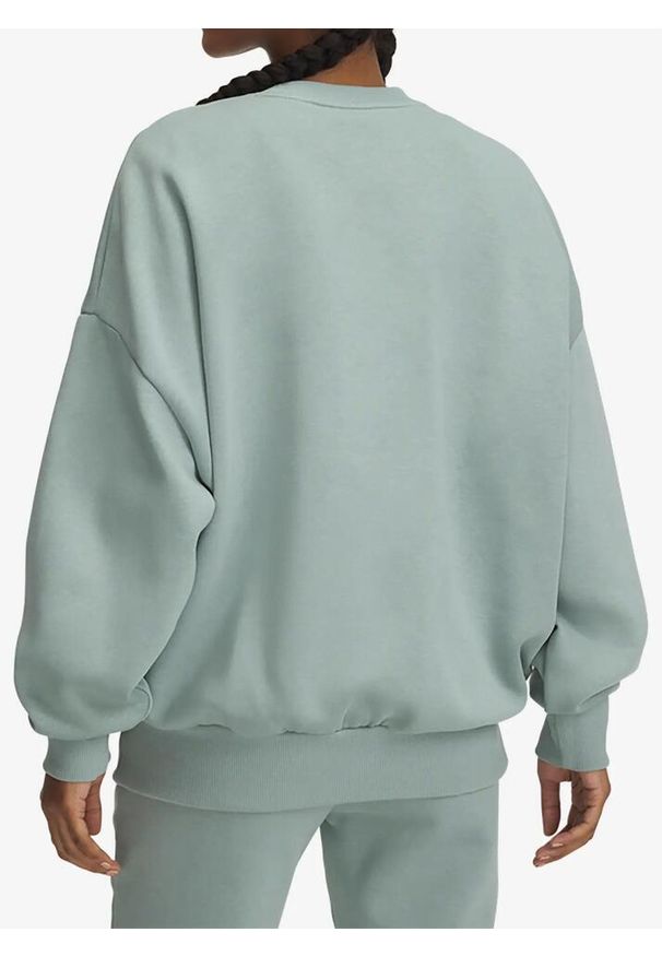 Bluza damska Under Armour UA Rival Fleece Oversized Crew. Kolor: zielony