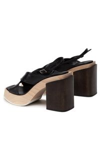 AGL Sandały Surin Sandal D668006PDSOFTY0000 Czarny. Kolor: czarny. Materiał: skóra