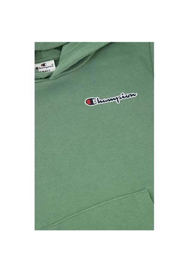 Bluza sportowa dziewczęca Champion 305960GS098. Typ kołnierza: kaptur. Kolor: zielony. Styl: sportowy