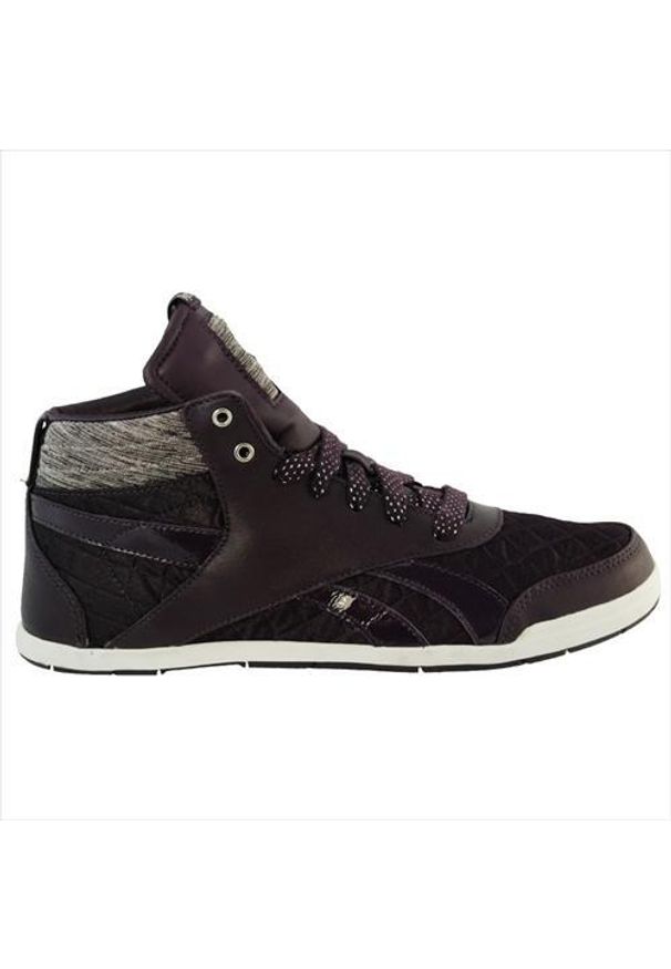 Buty do chodzenia damskie Reebok Roxity Mid. Wysokość cholewki: za kostkę. Kolor: fioletowy, wielokolorowy. Materiał: materiał, skóra, syntetyk. Szerokość cholewki: normalna. Sport: turystyka piesza