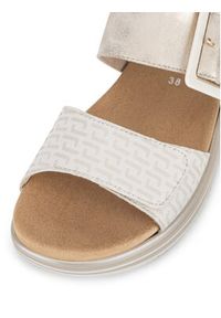 Remonte Sandały D1J53-90 Złoty. Kolor: złoty. Materiał: syntetyk, skóra #7