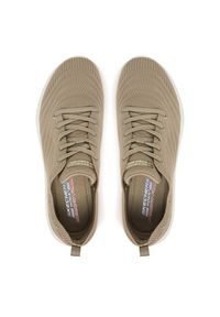 skechers - Skechers Sneakersy Bobs B Flex Lo-Graceful Stride 117591/OLV Khaki. Kolor: brązowy. Materiał: materiał #3