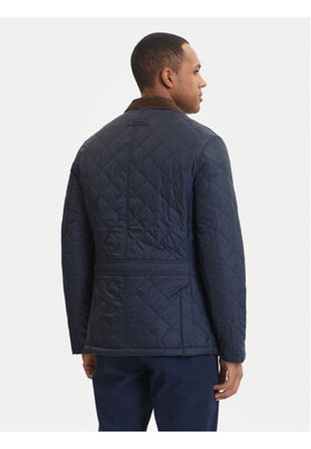 Barbour Kurtka przejściowa Quilted MQU0559NY91 Granatowy Regular Fit. Kolor: niebieski. Materiał: syntetyk