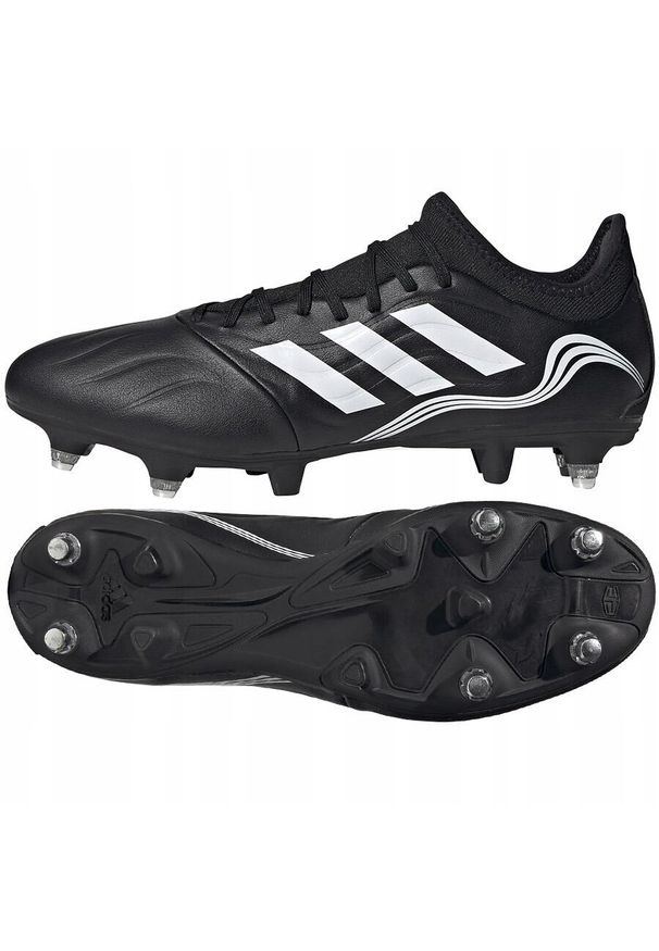 Adidas - Buty adidas Copa Sense.3 SG GZ6383. Kolor: biały, wielokolorowy, czarny