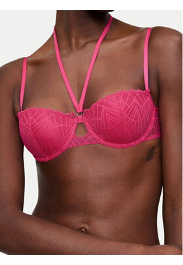 Triumph Biustonosz balkonetka That Night In Vegas 10224874 Różowy. Kolor: różowy. Materiał: syntetyk