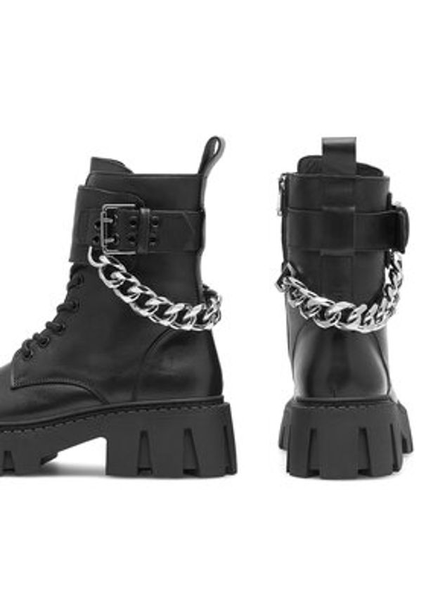 Eva Minge Botki GANDRA-8320 Czarny. Kolor: czarny. Materiał: skóra