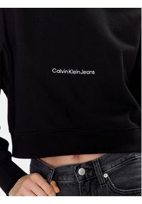 Calvin Klein Jeans Bluza J20J220689 Czarny Relaxed Fit. Kolor: czarny. Materiał: bawełna