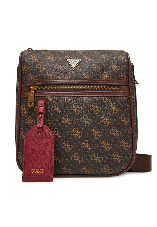 Guess Saszetka HMMILO P5417 Brązowy. Kolor: brązowy. Materiał: skóra