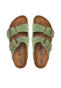 Birkenstock Klapki Arizona Sfb Leve 1027962 Zielony. Kolor: zielony. Materiał: skóra, zamsz #5