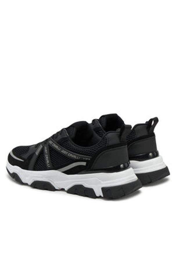 Just Cavalli Sneakersy 78QA3SH5 ZSC48 Czarny. Kolor: czarny. Materiał: materiał