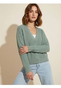 Sinsay - Kardigan basic - zielony. Kolor: zielony #1