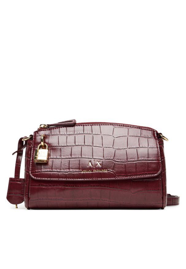 Armani Exchange Torebka XW000304 AF17154 UA343 Bordowy. Kolor: czerwony. Materiał: skórzane