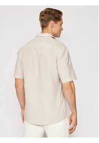 Only & Sons Koszula Caiden 22009885 Beżowy Slim Fit. Kolor: beżowy. Materiał: bawełna