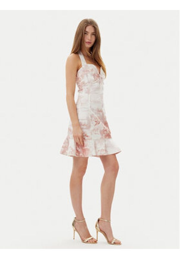 Guess Sukienka letnia W5GK40D5NC1 Biały Slim Fit. Kolor: biały. Materiał: bawełna. Sezon: lato