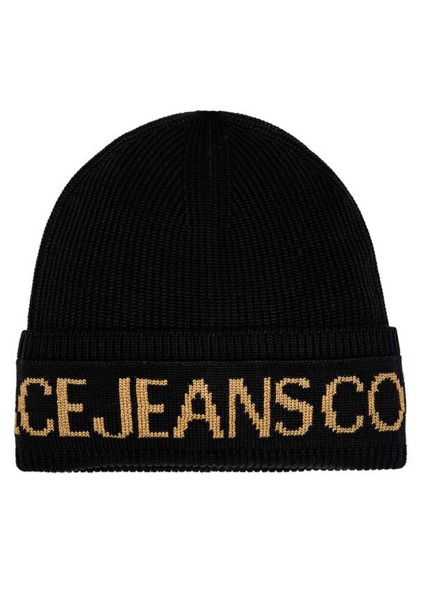 Versace Jeans Couture Czapka 75VAZK40 Czarny. Kolor: czarny. Materiał: materiał
